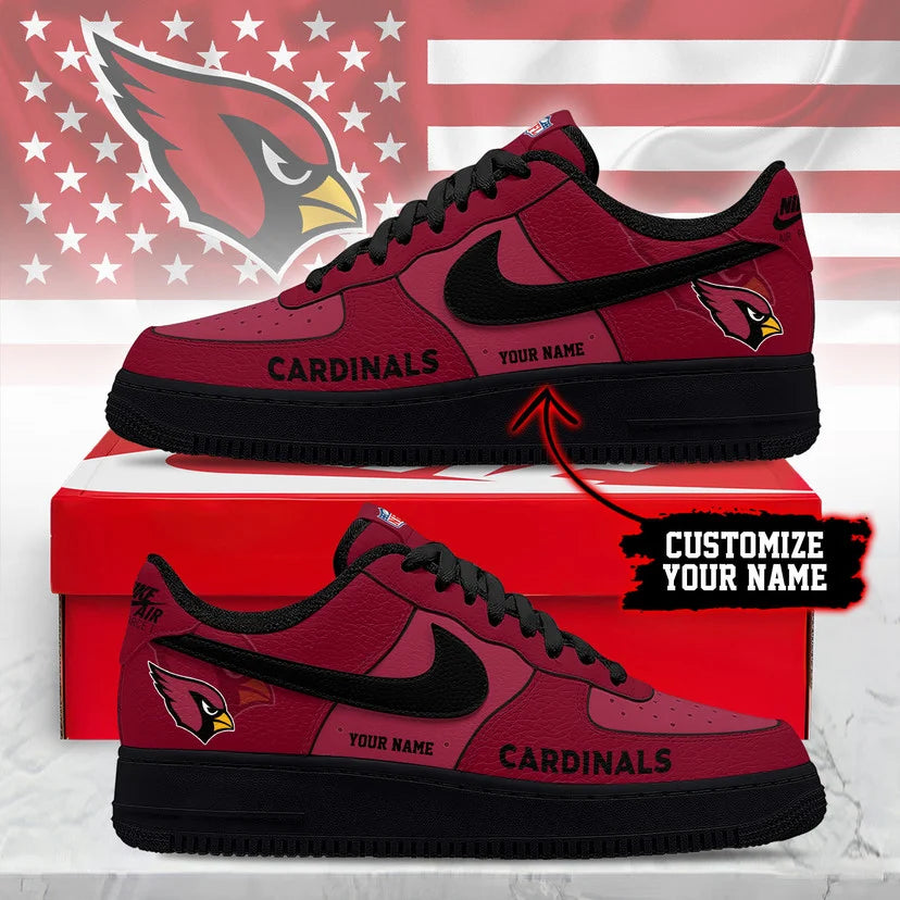 LIMITED EDITION - NEW CUSTOMIZED NFL20 ARC AR CARDINALS AF1 SNEAKERS