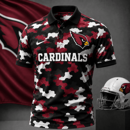 [SPECIAL OFFER] NEW CUSTOMIZED NFL20 ARC ARIZONA CARDINALS CAMO POLO SHIRT