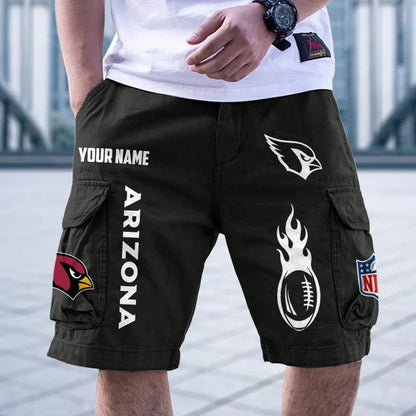 [SPECIAL OFFER] NEW CUSTOMIZED NFL20 ARC ARIZONA CARDINALS CARGO SHORTS