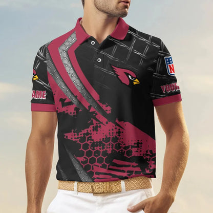 LIMITED EDITION - NEW CUSTOMIZED NFL20 ARC ARIZONA CARDINALS POLO SHIRT