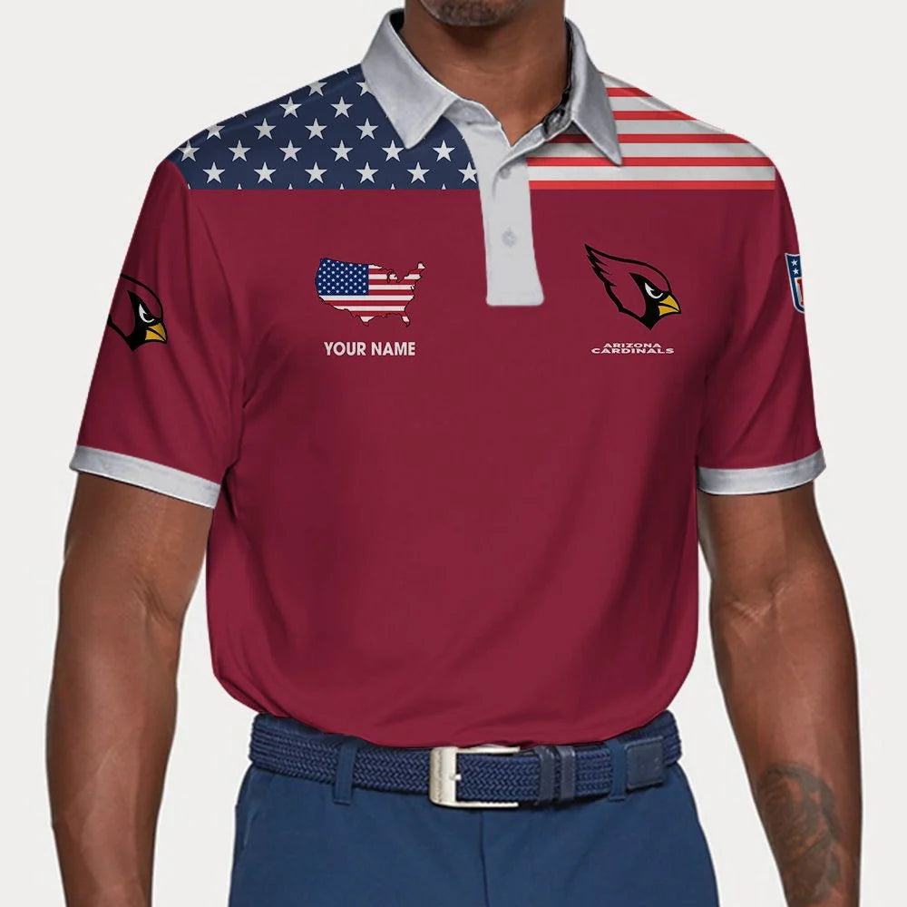 LIMITED EDITION - NEW CUSTOMIZED NFL20 ARC ARIZONA CARDINALS POLO SHIRT