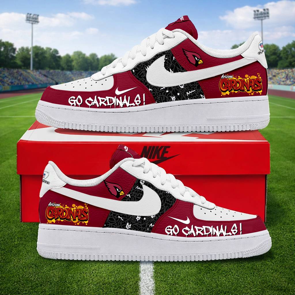 LIMITED EDITION - NEW CUSTOMIZED NFL20 ARC ARIZONA CARDINALS AF1 SNEAKERS