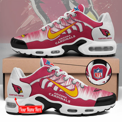 LIMITED EDITION - NEW CUSTOMIZED NFL20 ARC ARIZONA CARDINALS UNISEX AIR MAX PLUS SNEAKERS