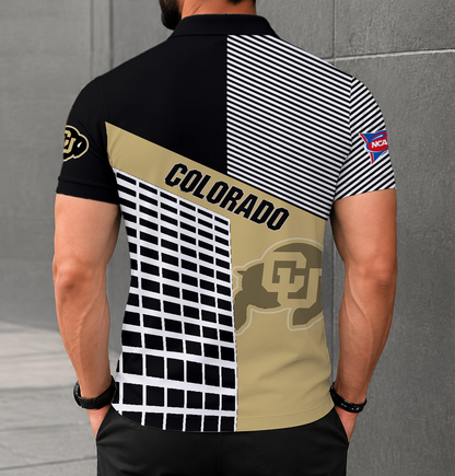 VIRAL EDITION - NEW CUSTOMIZED NCAA FBS20 CRB COLORADO BUFFALOES POLO SHIRT