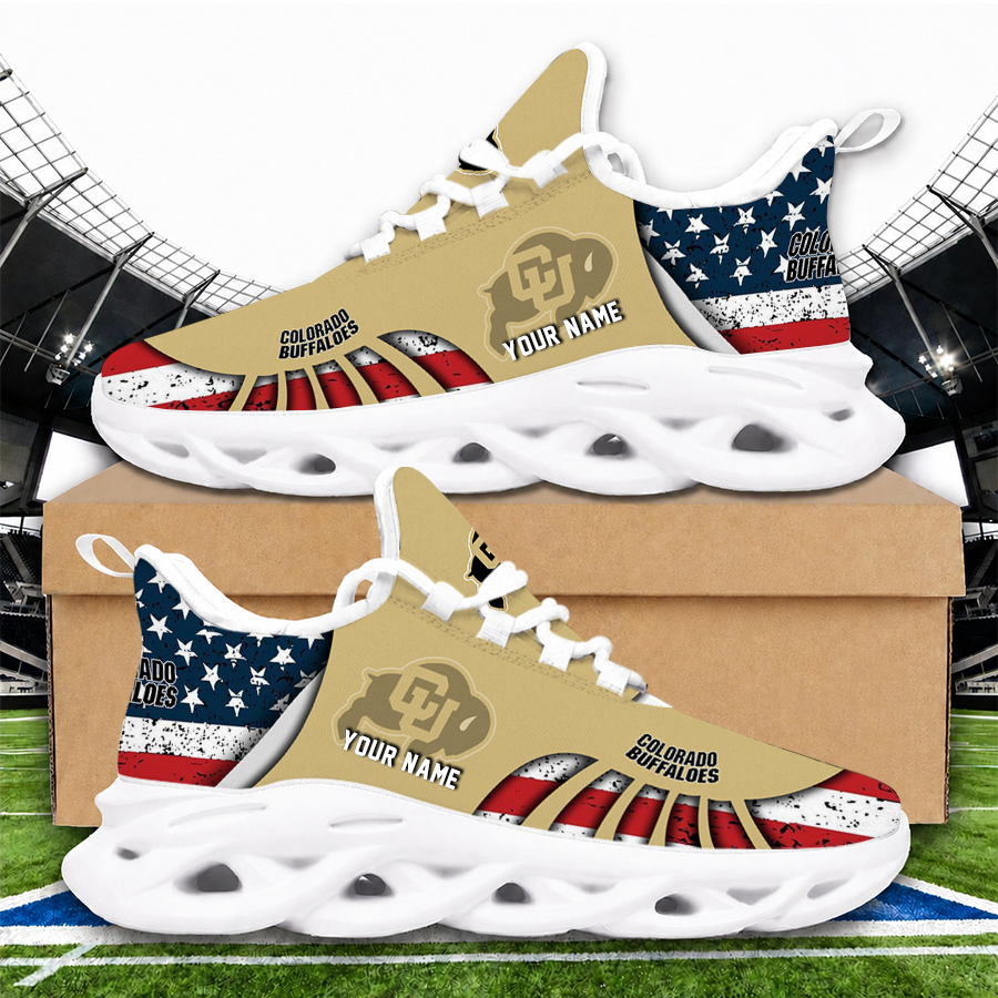 [FAN FAVORITE] NEW CUSTOMIZED NCAA FBS20 CRB COLORADO BUFFALOES CLUNKY SNEAKERS