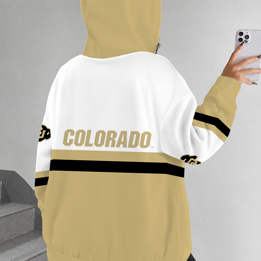 [FAN FAVORITE] NEW CUSTOMIZED NCAA FBS20 CRB COLORADO BUFFALOES ZIP HOODIE