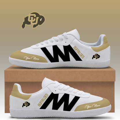 [FAN FAVORITE] NEW CUSTOMIZED NCAA FBS20 CRB COLORADO BUFFALOES CLASSIC SNEAKERS