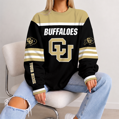 [FAN FAVORITE] NEW CUSTOMIZED NCAA FBS20 CRB COLORADO BUFFALOES UNISEX SWEATSHIRT