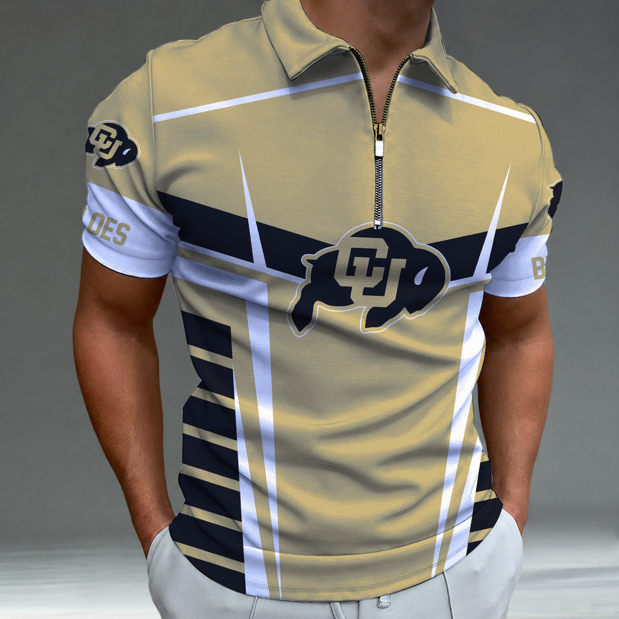 [FAN FAVORITE] NEW CUSTOMIZED NCAA FBS20 CRB COLORADO BUFFALOES POLO SHIRT