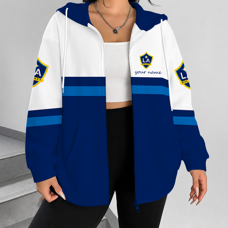 [FAN EXCLUSIVE] NEW CUSTOMIZED MLS20 LAG LA GALAXY ZIP HOODIE