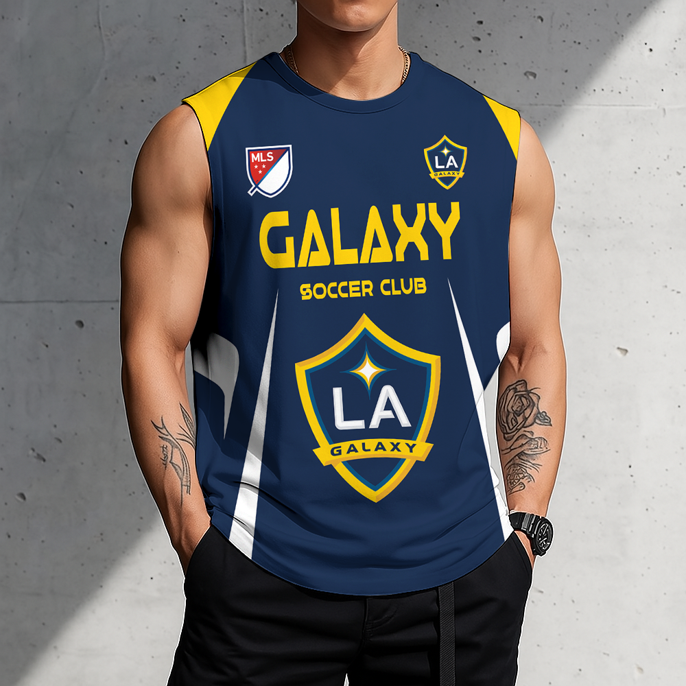 LIMITED EDITION - NEW CUSTOMIZED MLS20 LAG LA GALA TANK TOP & GYM SHIRT