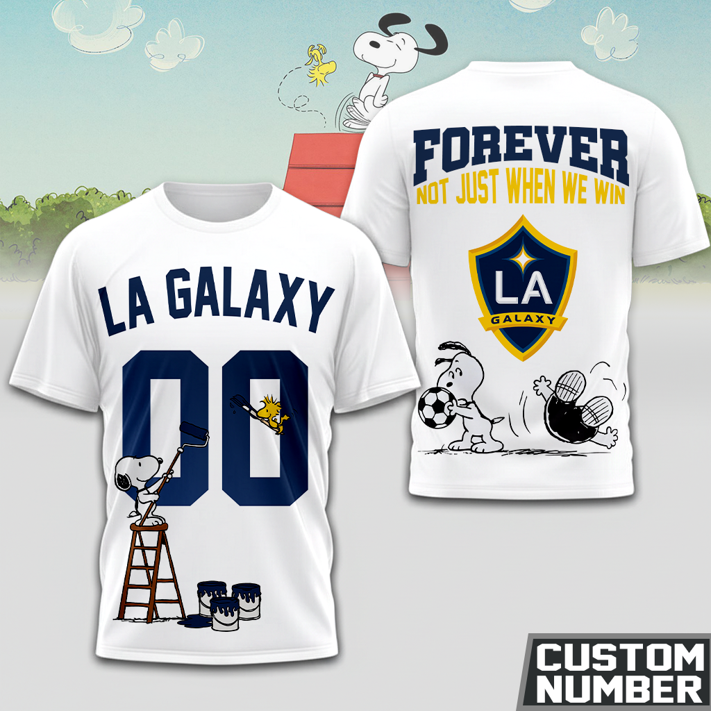 ENDING TODAY - NEW CUSTOMIZED MLS20 LAG LA GALAXY x SNOOPY HOODIE, T-SHIRTS, ZIP HOODIE, SWEATSHIRTS & POLO