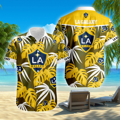 ENDING TODAY - NEW CUSTOMIZED MLS20 LAG LA GALAXY UNISEX HAWAIIAN SHIRT