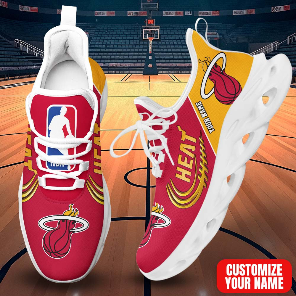 LIMITED EDITION - NEW CUSTOMIZED NBA20 MHE MIAMI HEAT PREMIUM CLUNKY SNEAKERS