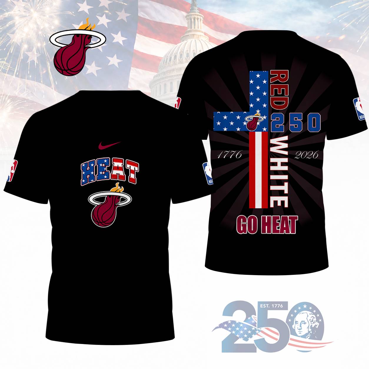 LIMITED EDITION - NEW CUSTOMIZED NBA20 MHE MIAMI HEAT T-SHIRT, POLO SHIRT, ZIP POLO SHIRT, SWEATSHIRT, HOODIE & ZIP HOODIE