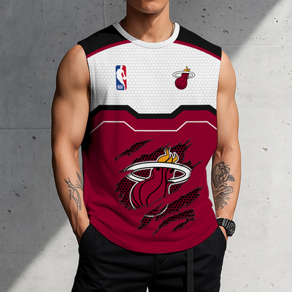 LIMITED EDITION - NEW CUSTOMIZED NBA20 MHE MIAMI HEAT MEN'S TANK TOP