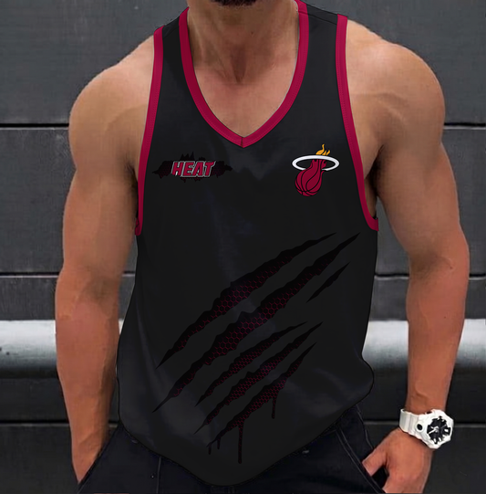 ELITE EDITION - NEW CUSTOMIZED NBA20 MHE MIAMI HEAT UNISEX TANK TOP