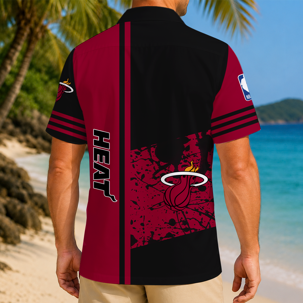 LIMITED EDITION - NEW CUSTOMIZED NBA20 MHE MIAMI HEAT UNISEX HAWAIIAN SHIRT