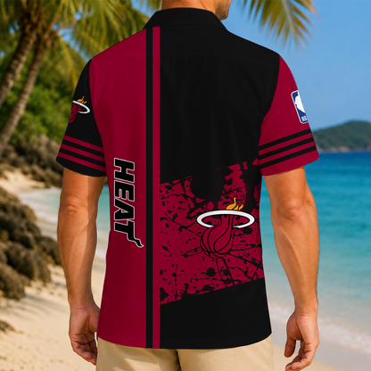LIMITED EDITION - NEW CUSTOMIZED NBA20 MHE MIAMI HEAT UNISEX HAWAIIAN SHIRT