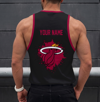 ELITE EDITION - NEW CUSTOMIZED NBA20 MHE MIAMI HEAT UNISEX TANK TOP