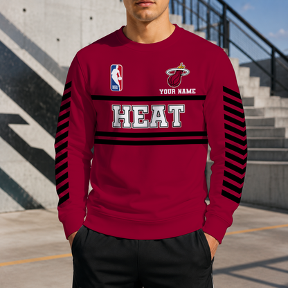 LIMITED EDITION - NEW CUSTOMIZED NBA20 MHE MIAMI HEAT UNISEX SWEATSHIRT