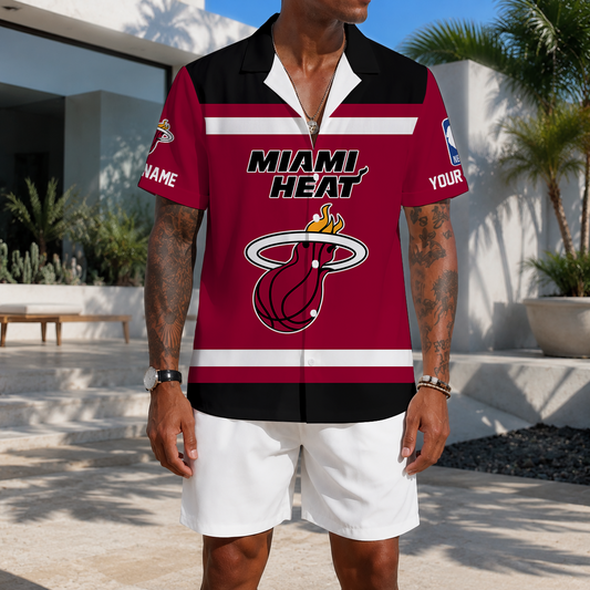 EXCLUSIVE EDITION - NEW CUSTOMIZED NBA20 MHE MIAMI HEAT UNISEX HAWAIIAN SHIRT