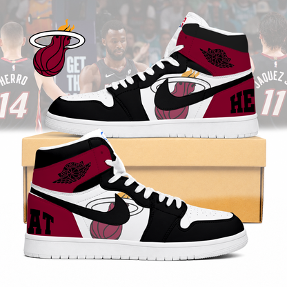 LIMITED EDITION - NEW CUSTOMIZED NBA20 MHE MIAMI HEAT AIR JORDAN SNEAKERS