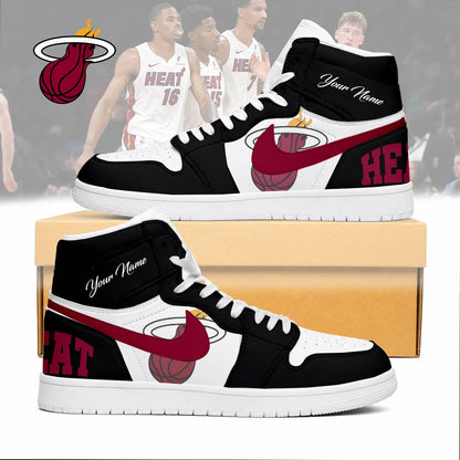 LIMITED EDITION - NEW CUSTOMIZED NBA20 MHE MIAMI HEAT AIR JORDAN SNEAKERS