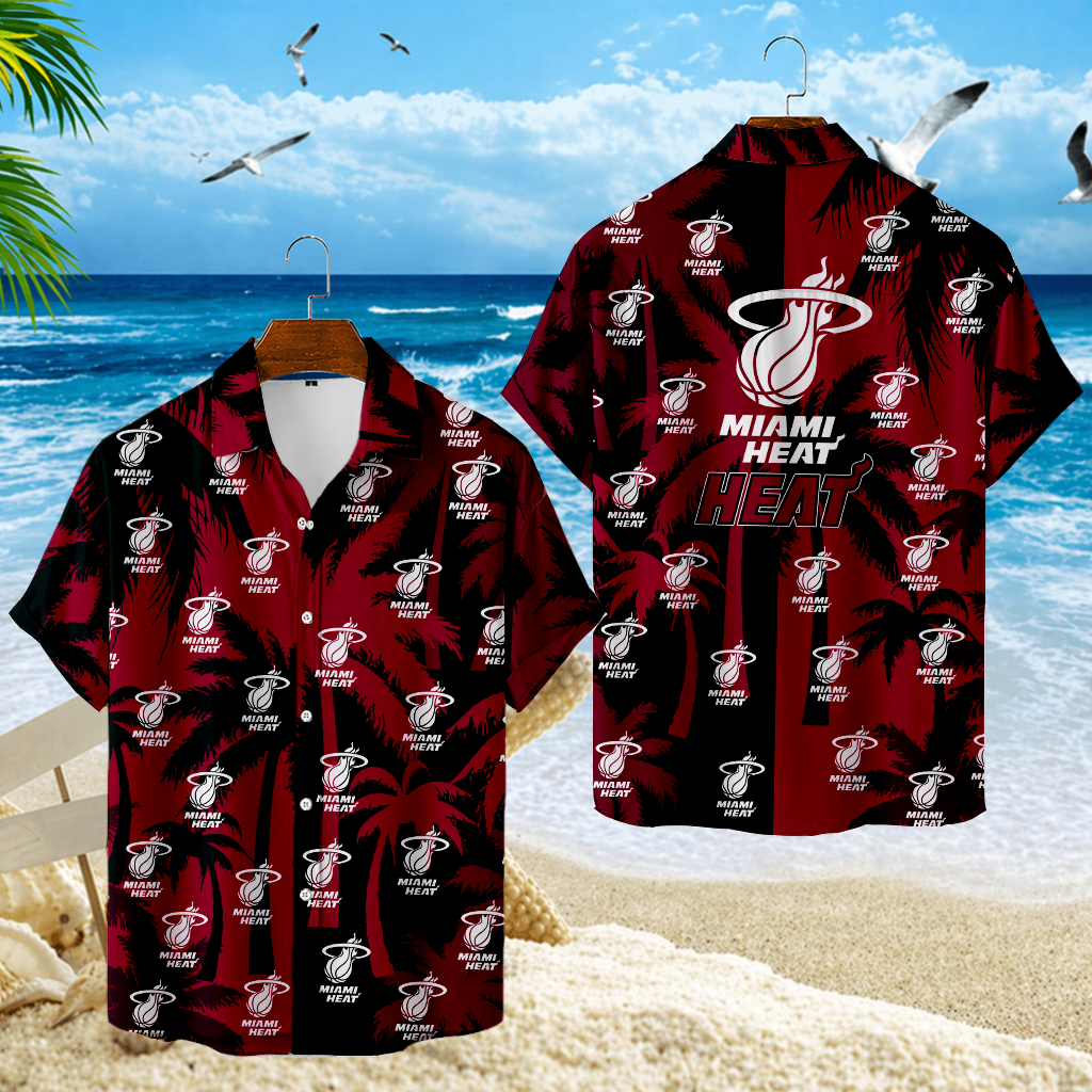 LIMITED EDITION - NEW CUSTOMIZED NBA20 MHE MIAMI HEAT UNISEX HAWAIIAN SHIRT