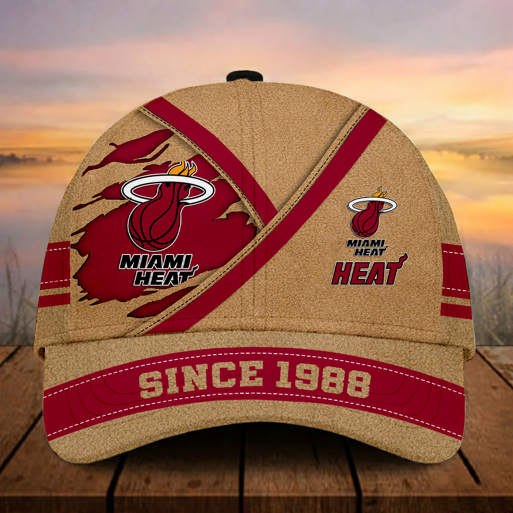 LIMITED EDITION - NEW CUSTOMIZED NBA20 MHE MIAMI HEAT CLASSIC CAP