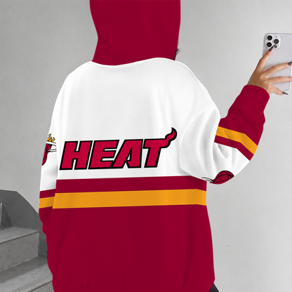 [HOT DEAL] NEW CUSTOMIZED NBA20 MHE MIAMI HEAT ZIP HOODIE