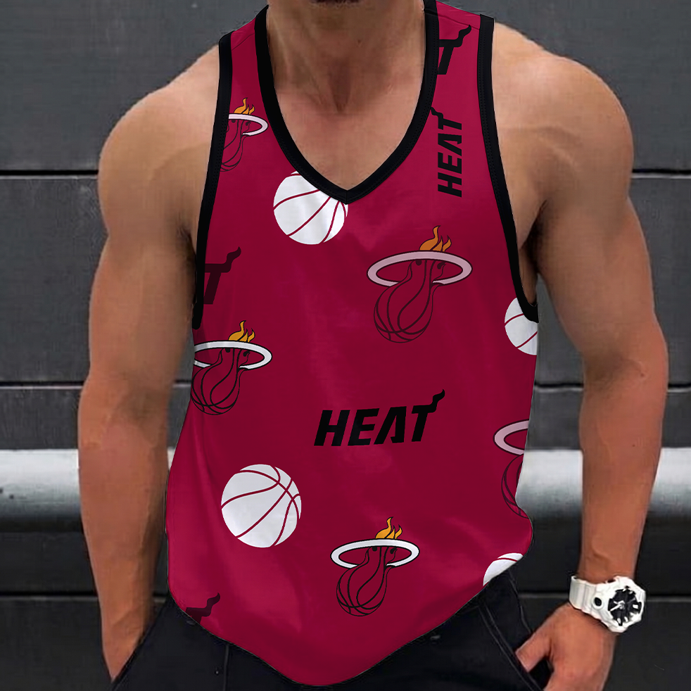 LIMITED EDITION - NEW CUSTOMIZED NBA20 MHE MIAMI HEAT UNISEX TANK TOP
