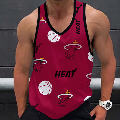 LIMITED EDITION - NEW CUSTOMIZED NBA20 MHE MIAMI HEAT UNISEX TANK TOP
