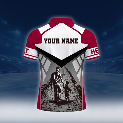LIMITED EDITION - NEW CUSTOMIZED NBA20 MHE MIAMI HEAT POLO SHIRT