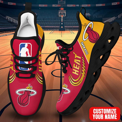 LIMITED EDITION - NEW CUSTOMIZED NBA20 MHE MIAMI HEAT PREMIUM CLUNKY SNEAKERS