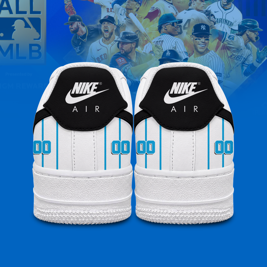 [FLASH SALE] NEW CUSTOMIZED MLB20 MMS MIAMI MARLINS AF1 SHOES