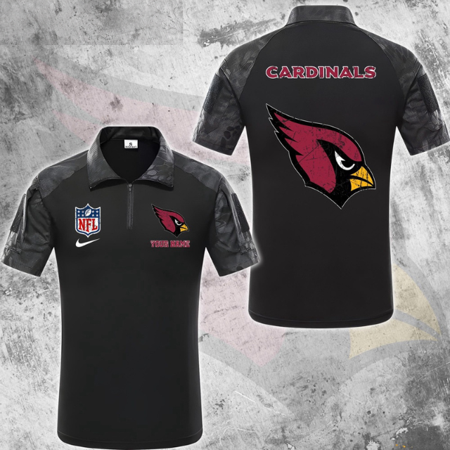 ELITE EDITION - NEW CUSTOMIZED NFL20 ARC ARIZONA CARDINALS POLO SHIRT, ZIP POLO SHIRT & T-SHIRTS