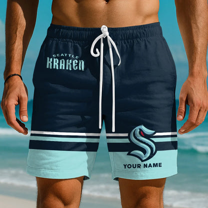 EXCLUSIVE EDITION - NEW CUSTOMIZED NHL20 STK SEATTLE KRAKEN SHORT PANTS