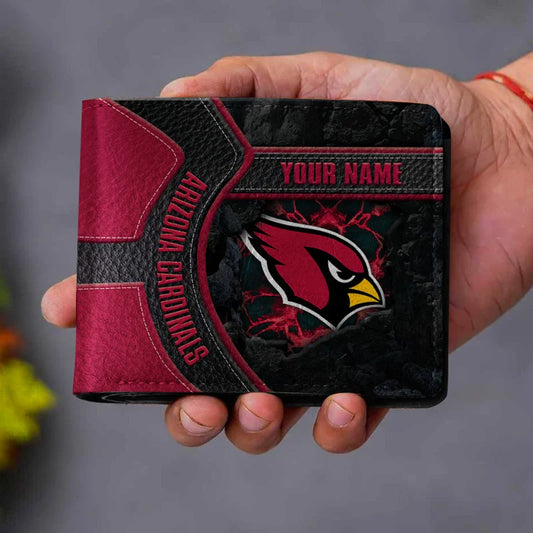 VIRAL EDITION - NEW CUSTOMIZED NFL20 ARC ARIZONA CARDINALS LEATHER WALLET