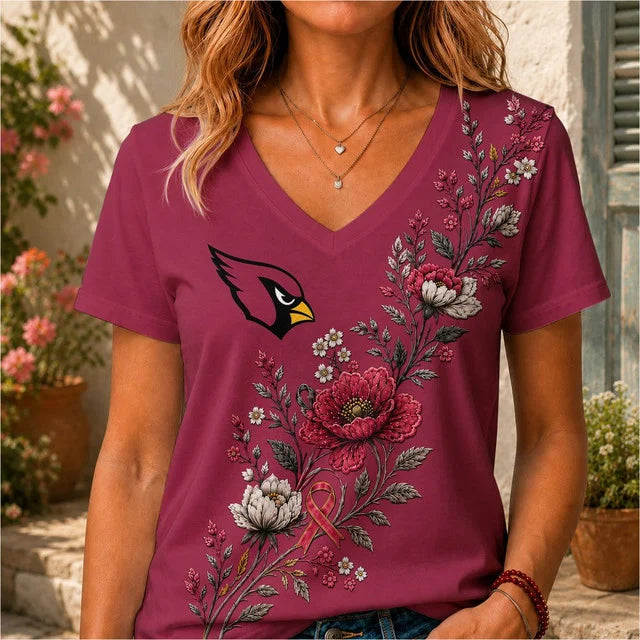 ELITE EDITION - NEW CUSTOMIZED NFL20 ARC ARIZONA CARDINALS V-NECK FEMALE SHIRT