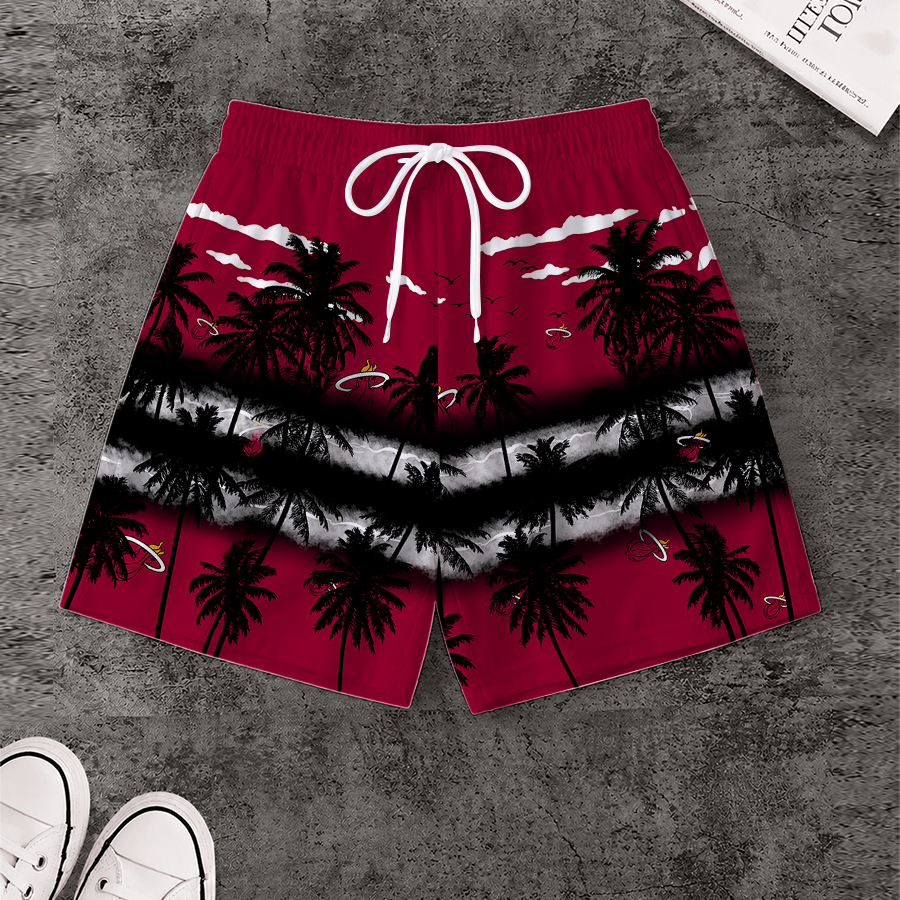 LIMITED EDITION - NEW CUSTOMIZED NBA20 MHE MIAMI HEAT SHORT PANTS