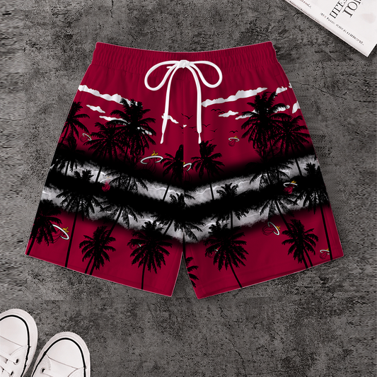 LIMITED EDITION - NEW CUSTOMIZED NBA20 MHE MIAMI HEAT SHORT PANTS