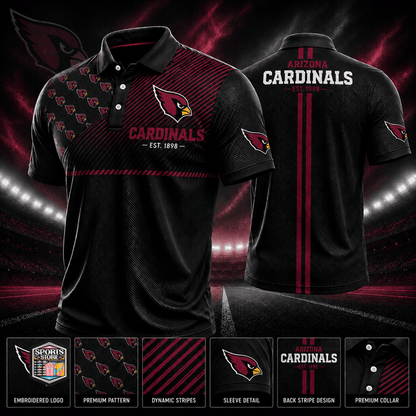 VIRAL EDITION - NEW CUSTOMIZED NFL20 ARC ARIZONA CARDINALS POLO SHIRT, ZIP POLO SHIRT & T-SHIRTS