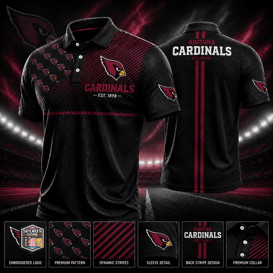 VIRAL EDITION - NEW CUSTOMIZED NFL20 ARC ARIZONA CARDINALS POLO SHIRT, ZIP POLO SHIRT & T-SHIRTS
