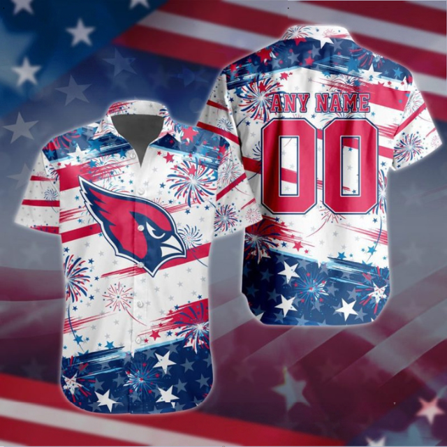 VIRAL EDITION - NEW CUSTOMIZED NFL20 ARC ARIZONA CARDINALS PATRIOTIC USA HAWAIIAN SHIRT