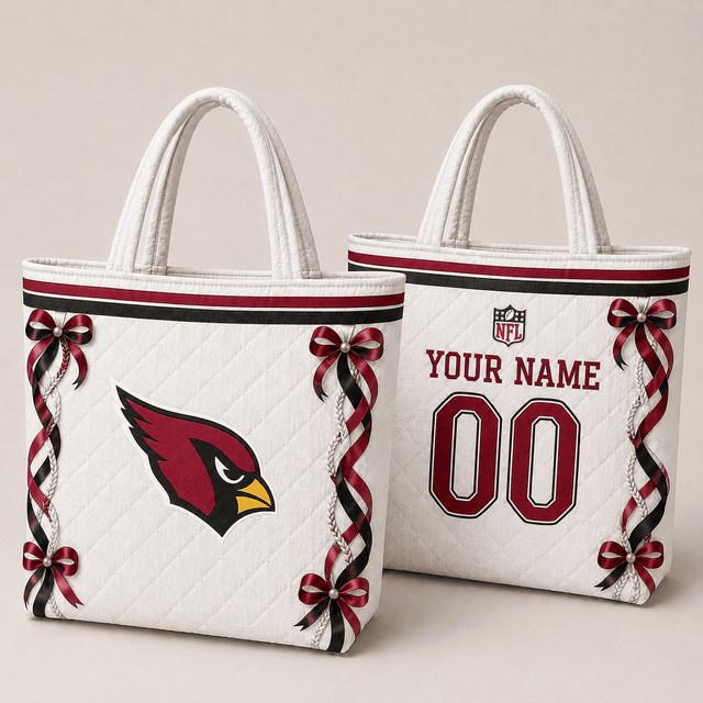 SPECIAL EDITION - NEW CUSTOMIZED NFL20 ARC ARIZONA CARDINALS QUILTED TOTE BAG
