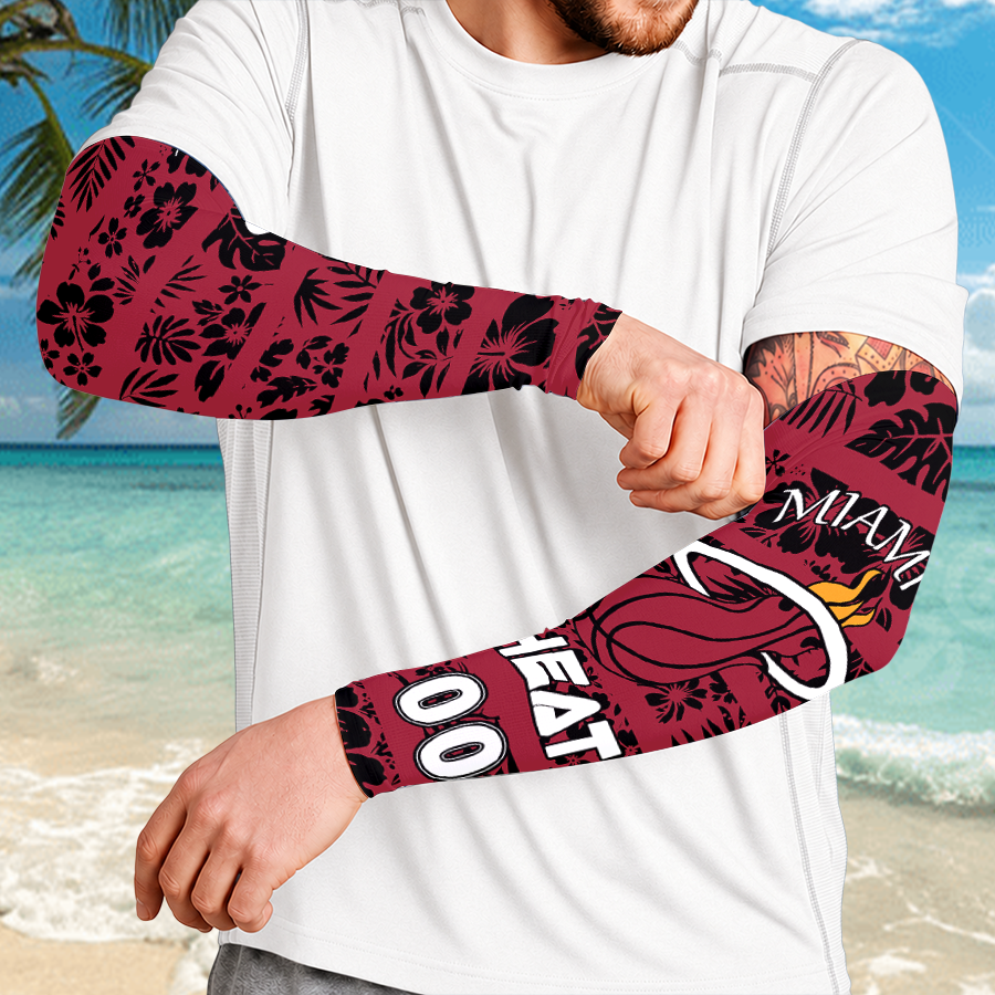 [HOT DEAL] NEW CUSTOMIZED NBA20 MHE MIAMI HEAT SUN ARM SLEEVES