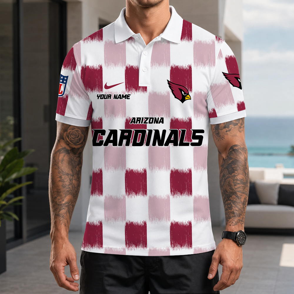 [SPECIAL OFFER] NEW CUSTOMIZED NFL20 ARC ARIZONA CARDINALS POLO SHIRT