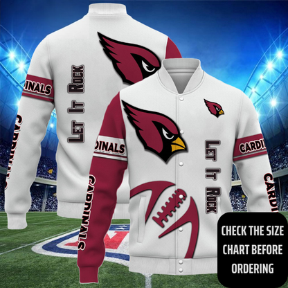 ELITE EDITION - NEW CUSTOMIZED NFL20 ARC ARIZONA CARDINALS SATIN VARSITY & BASEBALL JACKET