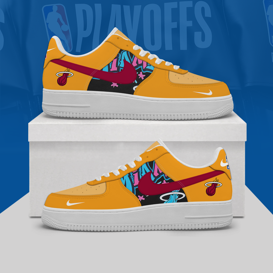 [HOT DEAL] NEW CUSTOMIZED NBA20 MHE MIAMI HEAT AF1 SHOES